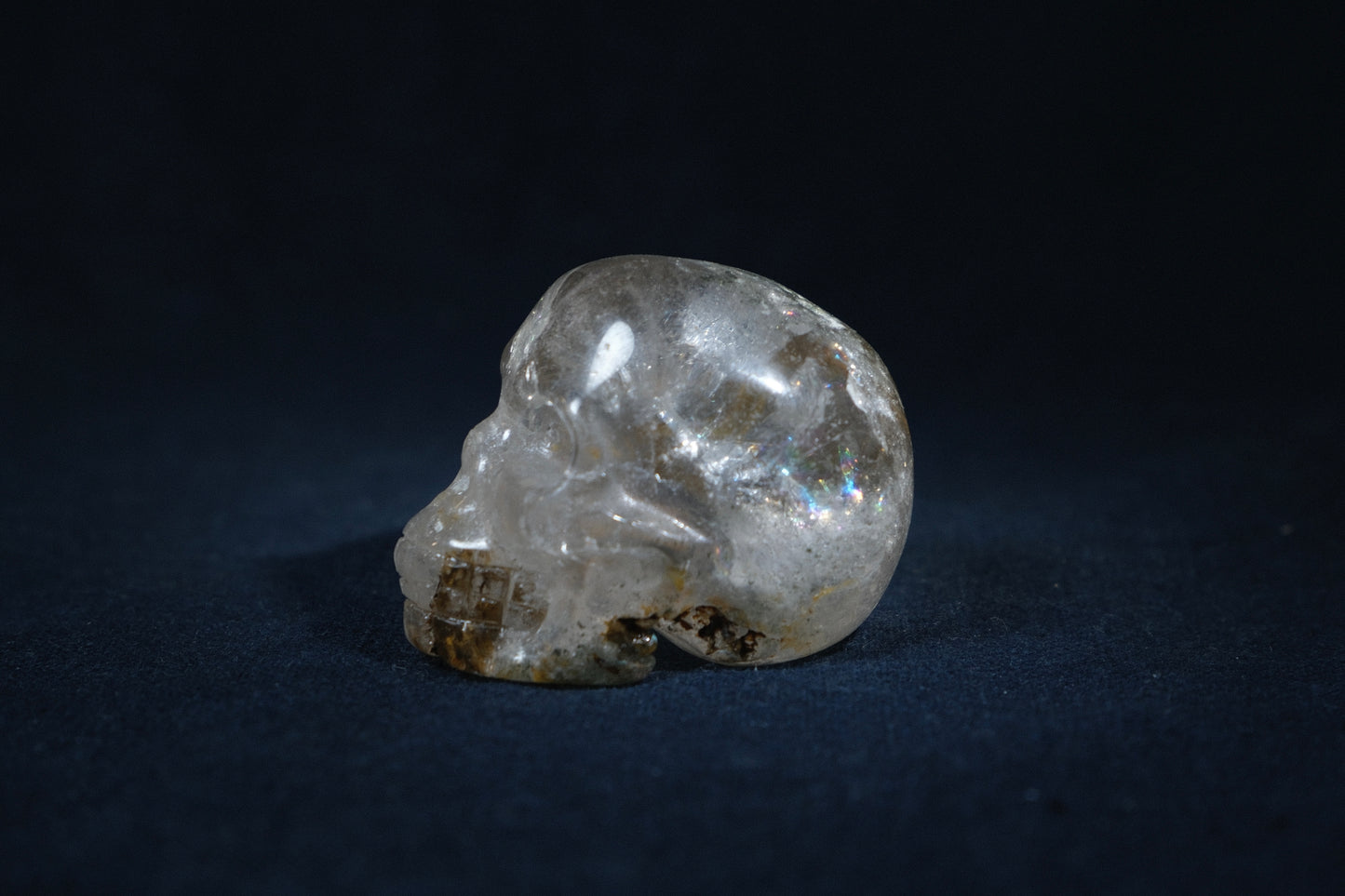 Handmade Clear Quartz Human Skull