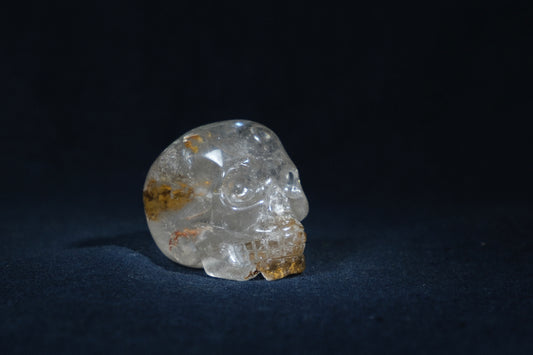 Handmade Clear Quartz Human Skull